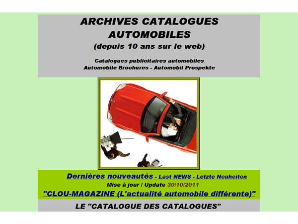 Archives Catalogues Automobiles