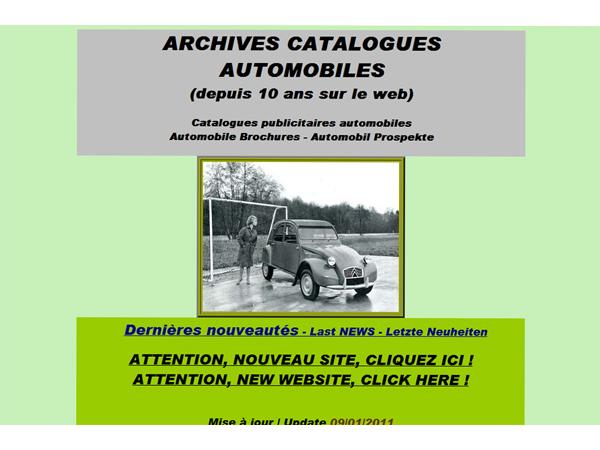 Archives de Catalogues automobiles