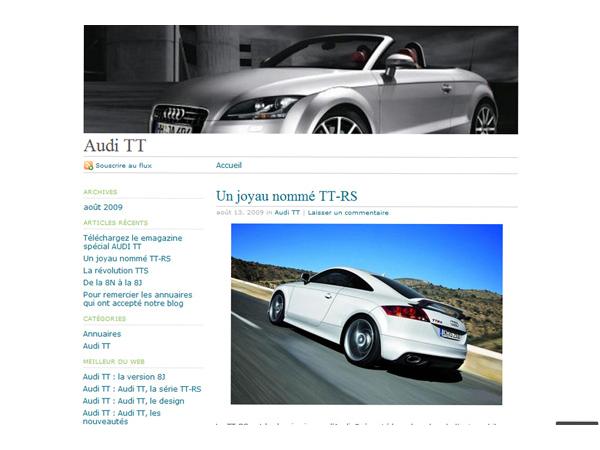 Audi TT le showroom