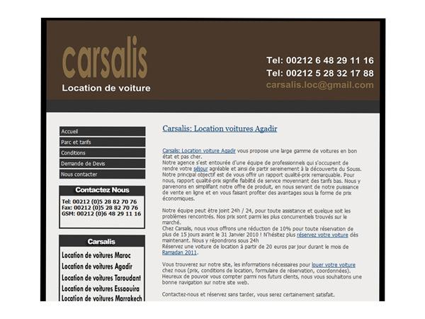 Carsalis location de voitures à Agadir au Maroc